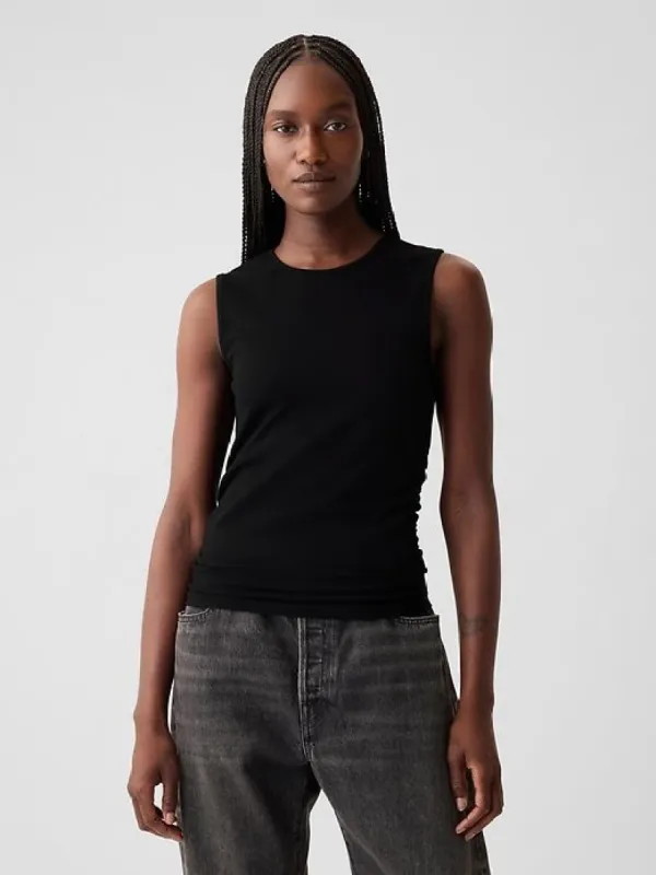 Compact Jersey Cropped Tank Top sold by GAP