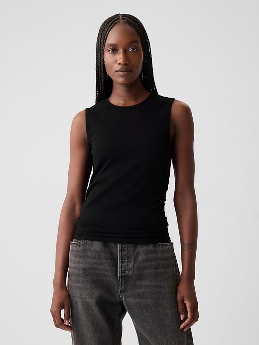Compact Jersey Cropped Tank Top sold by GAP