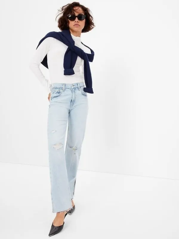 Mid Rise Cotton '90s Loose Jeans sold by GAP