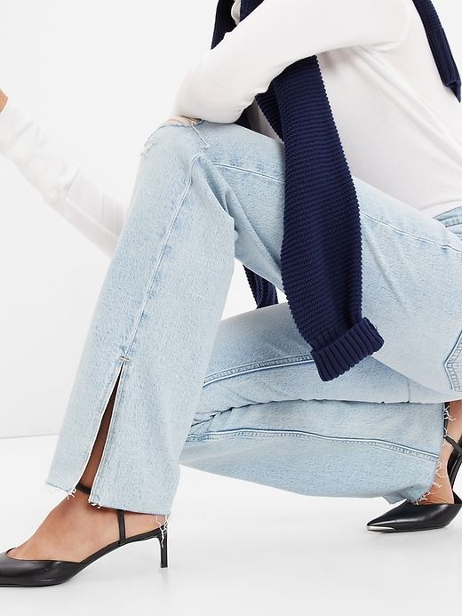 Mid Rise Cotton '90s Loose Jeans sold by GAP product image thumbnail 3