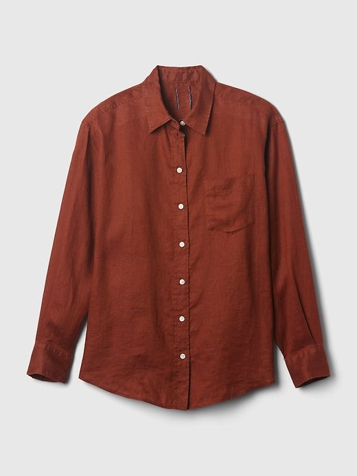 100% Linen Big Shirt sold by GAP product image thumbnail 4