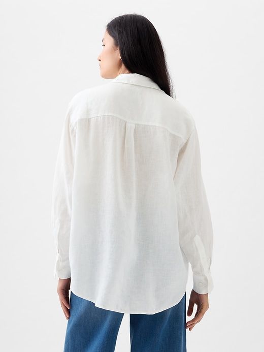 100% Linen Big Shirt sold by GAP product image thumbnail 5