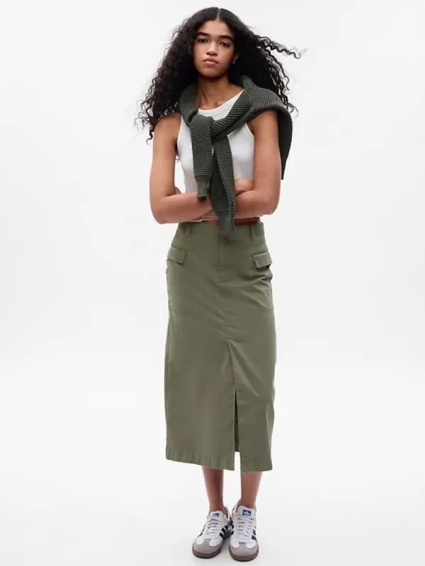 Utility Midi Skirt sold by GAP