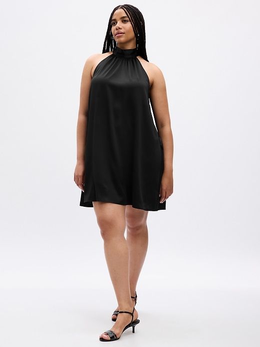 Satin Swing Mini Dress sold by GAP product image thumbnail 5