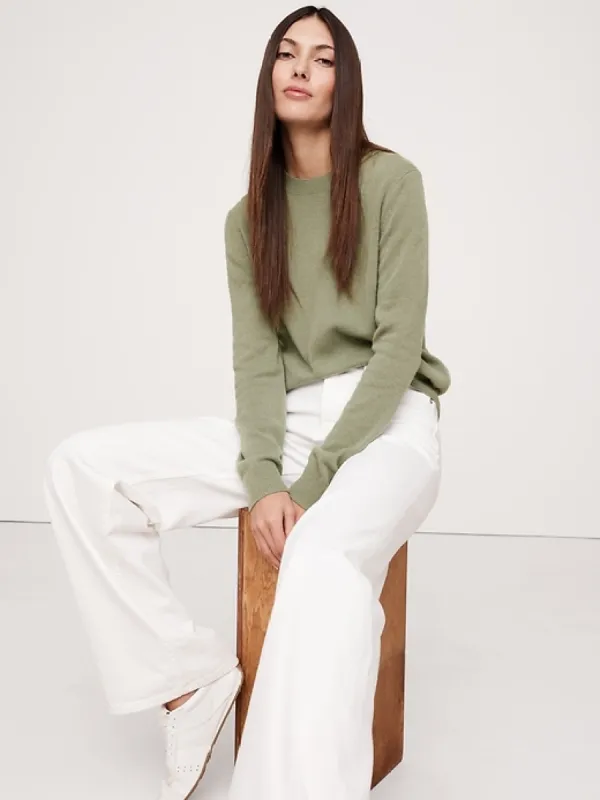Lightweight Cashmere Crew-Neck Sweater sold by Banana Republic
