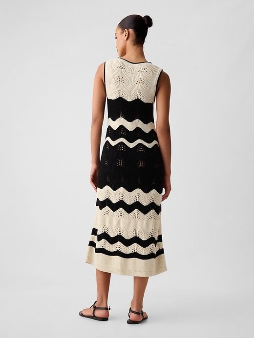 Crochet Midi Sweater Dress sold by GAP product image thumbnail 2