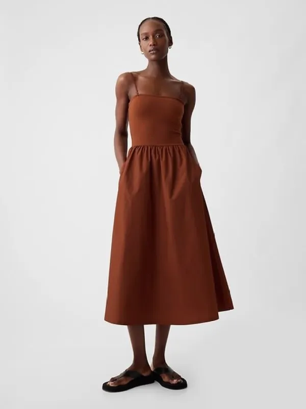 Mixed Media Midi Dress sold by GAP