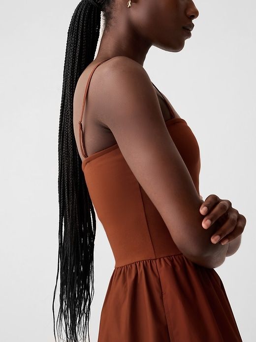 Mixed Media Midi Dress sold by GAP product image thumbnail 4