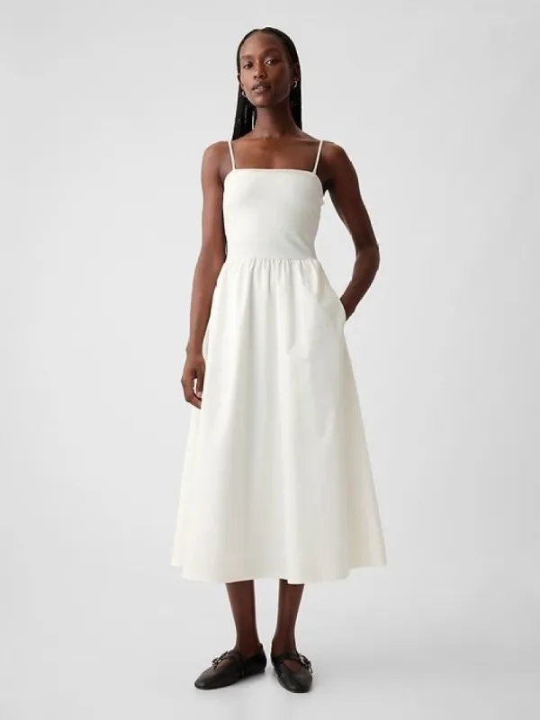 Mixed Media Midi Dress sold by GAP