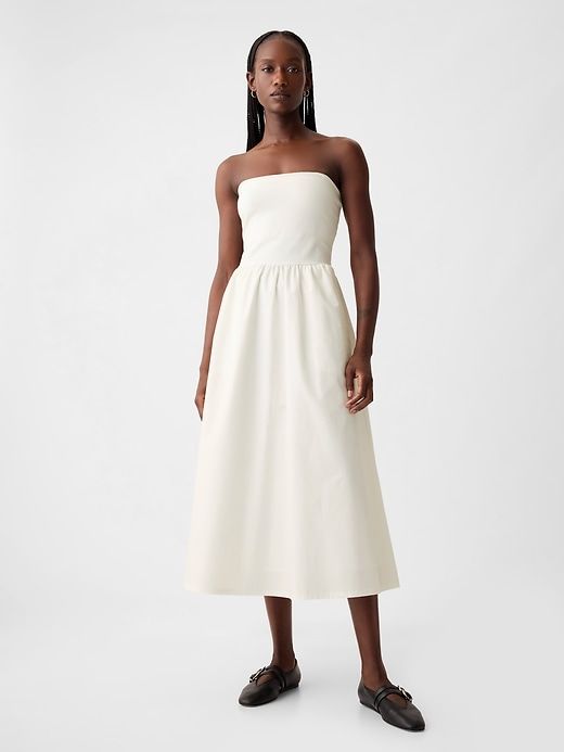 Mixed Media Midi Dress sold by GAP product image thumbnail 3