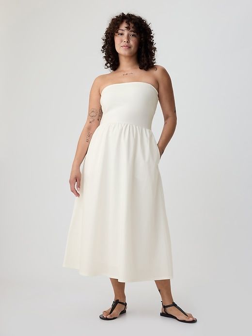 Mixed Media Midi Dress sold by GAP product image thumbnail 4