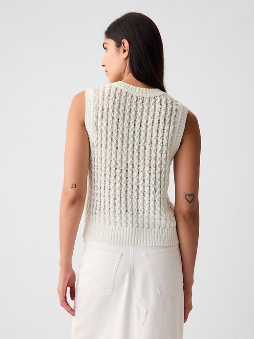 Linen-Cotton Textured Tank Top sold by GAP product image thumbnail 2