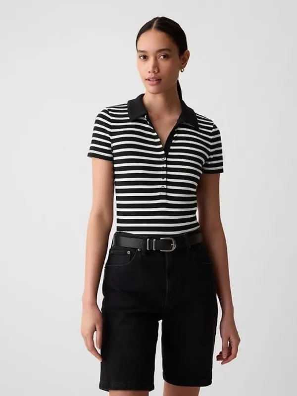 Modern Rib Polo Bodysuit sold by GAP