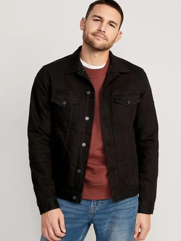 Built-In Flex Black Jean Jacket sold by GAP
