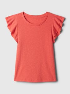 Essential Rib Flutter Sleeve Shirt sold by GAP