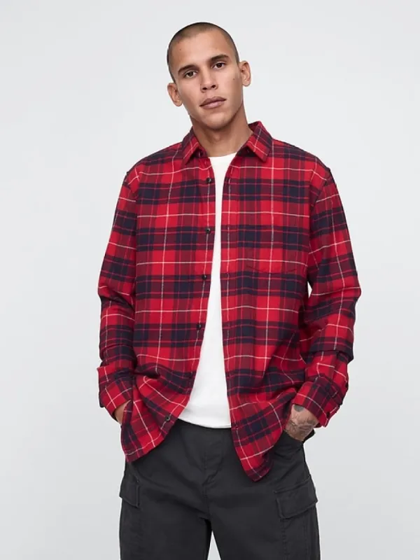 Organic Cotton Flannel Shirt sold by GAP