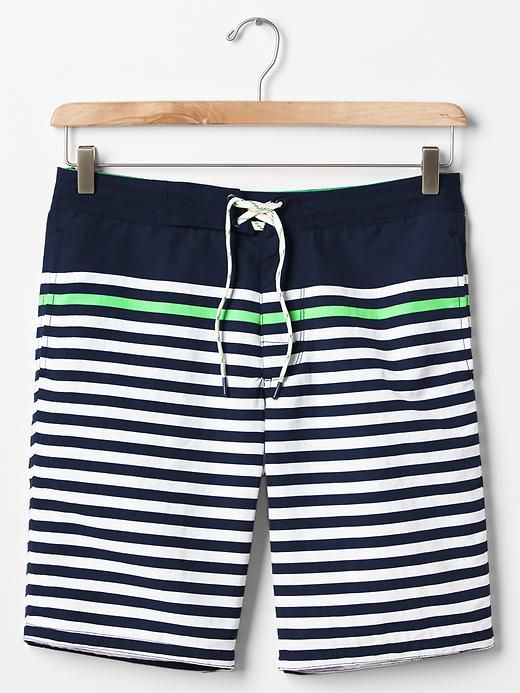 Variegated stripe board shorts (10") sold by GAP product image thumbnail 5