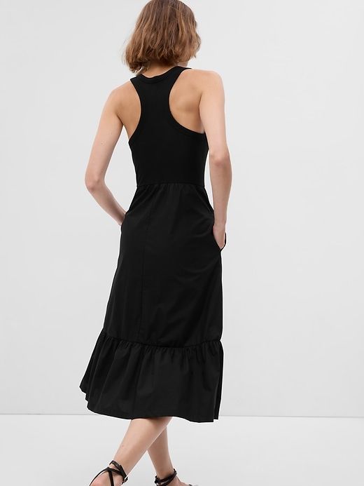 Mixed Media Midi Dress sold by GAP product image thumbnail 2