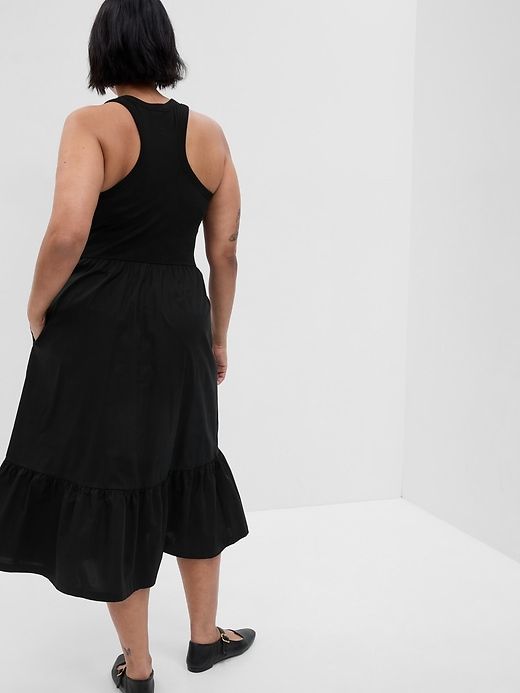 Mixed Media Midi Dress sold by GAP product image thumbnail 5