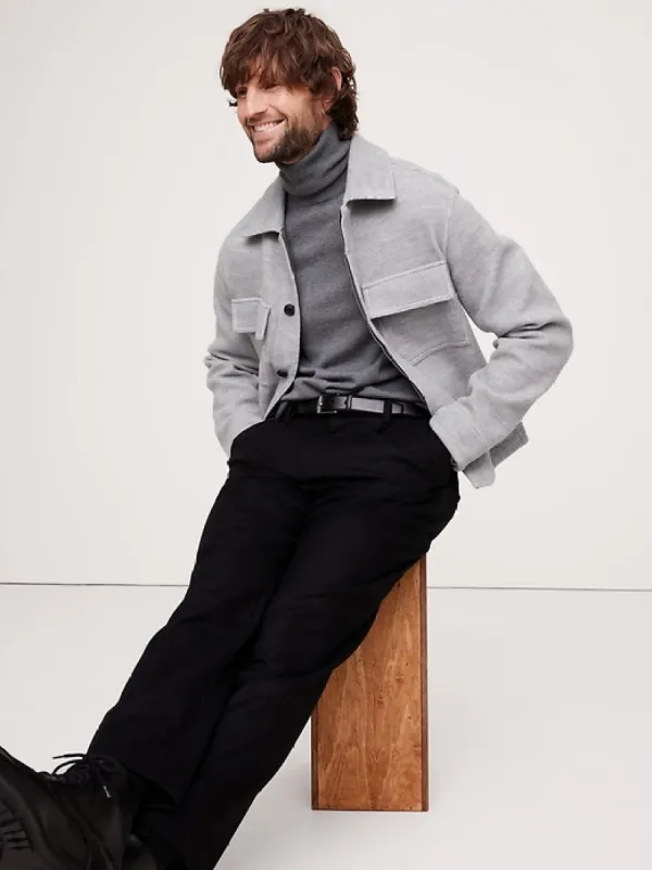 Ribbed Shirt Jacket sold by Banana Republic