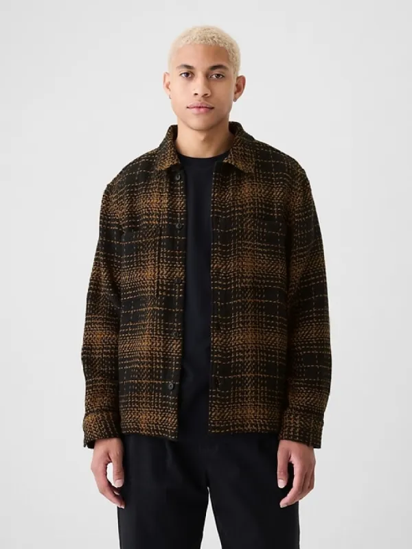 Relaxed Textured Twill Shirt sold by GAP
