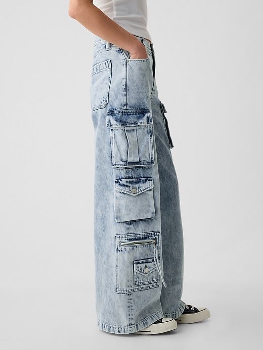 Mid Rise Cargo Baggy Jeans sold by GAP product image thumbnail 3