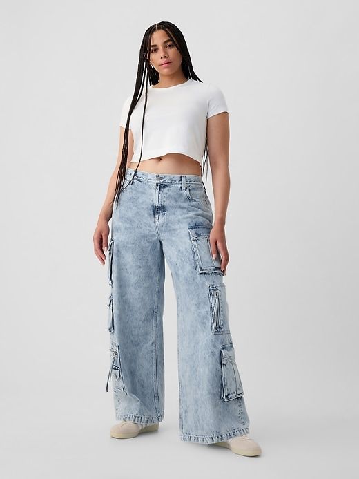 Mid Rise Cargo Baggy Jeans sold by GAP product image thumbnail 5