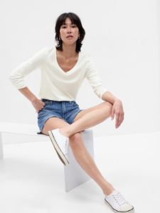 Organic Cotton Vintage V-Neck T-Shirt sold by GAP