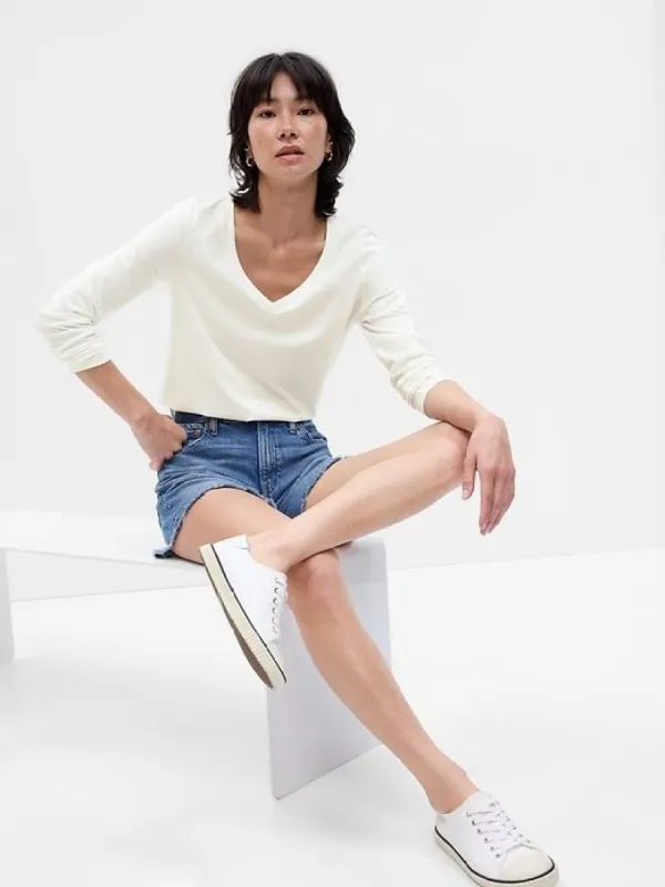 Organic Cotton Vintage V-Neck T-Shirt sold by GAP