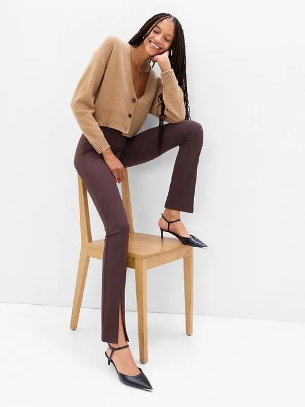 High Rise Slit-Front Leggings sold by GAP