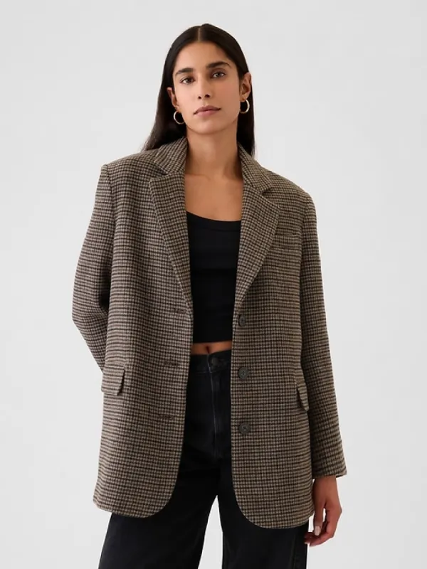 Relaxed Houndstooth Blazer sold by GAP