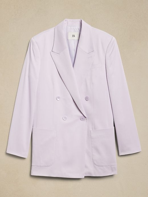 Alix Oversized Italian Satin Blazer sold by Banana Republic product image thumbnail 4