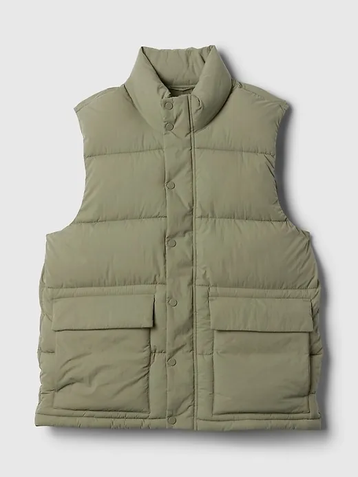 Recycled Nylon Puffer Vest sold by GAP product image thumbnail 5