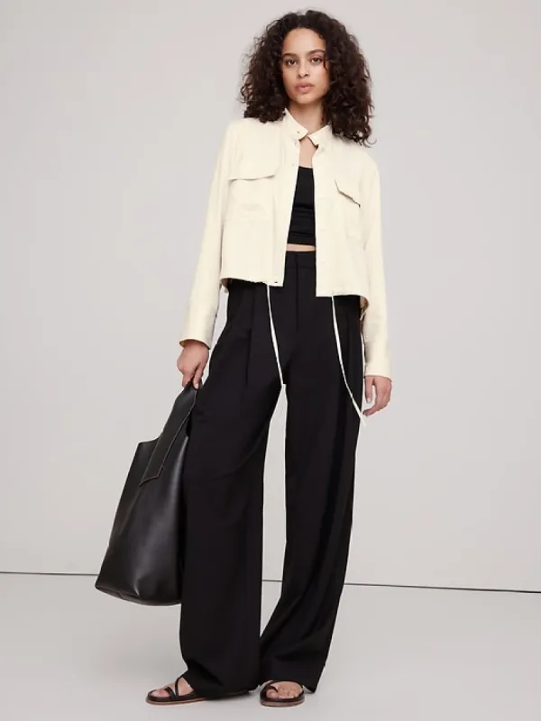 TENCEL™-Cotton Utility Shirt sold by Banana Republic