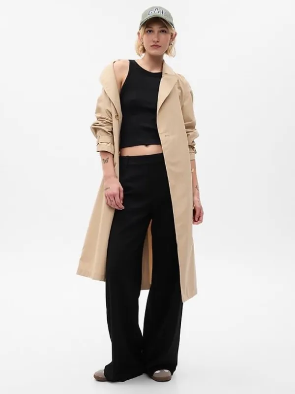 High Rise Wide-Leg Trousers sold by GAP