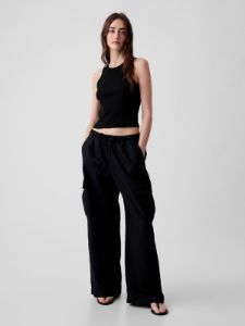 Modern Rib Cropped Halter Top sold by GAP