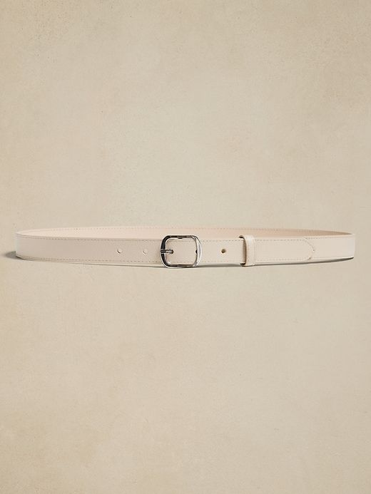 Flora Pebbled Leather Belt sold by Banana Republic