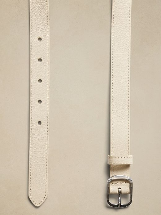 Flora Pebbled Leather Belt sold by Banana Republic product image thumbnail 2