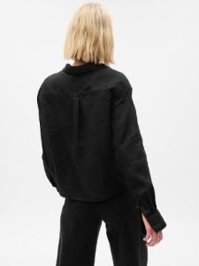 Linen Cropped Shirt sold by GAP
