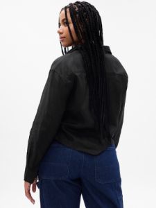Linen Cropped Shirt sold by GAP
