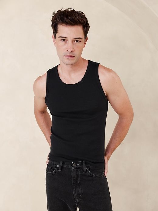 Authentic Ribbed Tank sold by Banana Republic