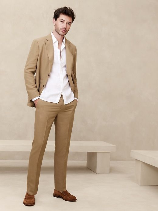 Ventana Italian Linen-Blend Suit Pant sold by Banana Republic