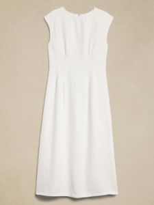 Lina Linen Midi Dress sold by Banana Republic