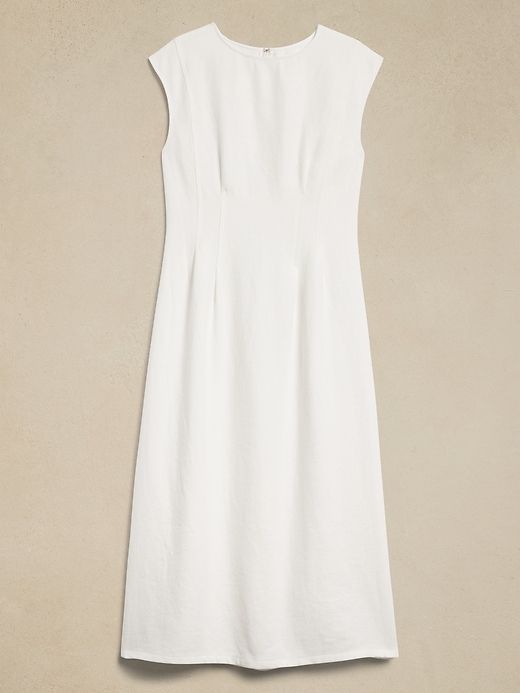 Lina Linen Midi Dress sold by Banana Republic product image thumbnail 4