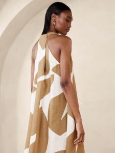 Pauline Linen Midi Dress sold by Banana Republic