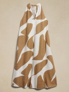Pauline Linen Midi Dress sold by Banana Republic