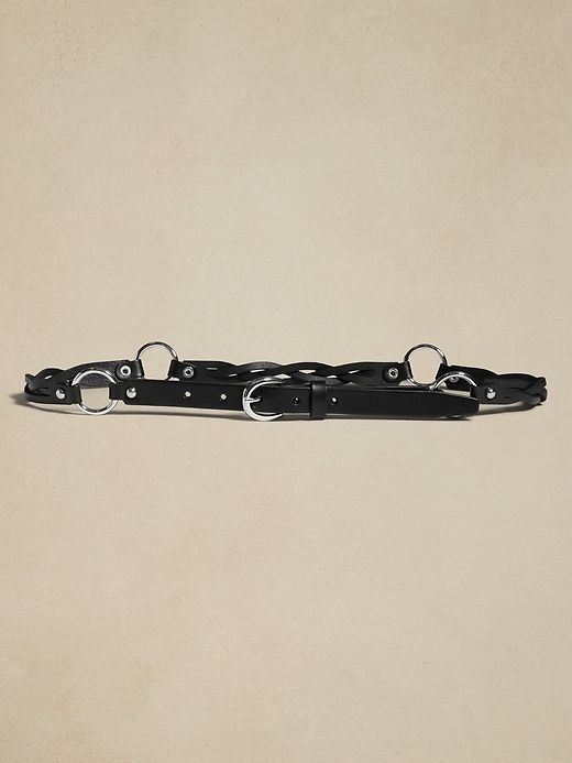 Contorno Braided Leather Belt sold by Banana Republic