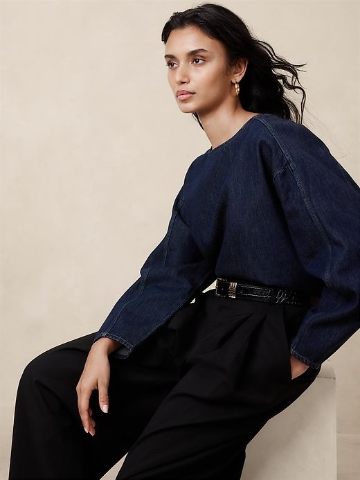 Ravena Small Round Hoops | Aureus + Argent sold by Banana Republic product image thumbnail 2