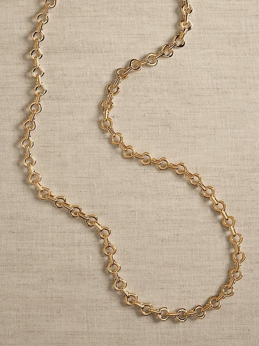 Ravena Teardrop Tiny Link Chain | Aureus + Argent sold by Banana Republic