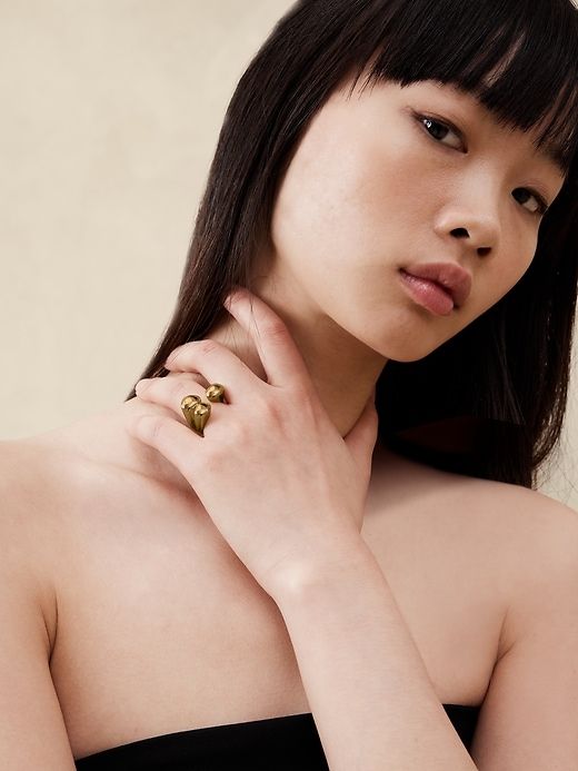 Ravena Triple Oval Ring | Aureus + Argent sold by Banana Republic product image thumbnail 2